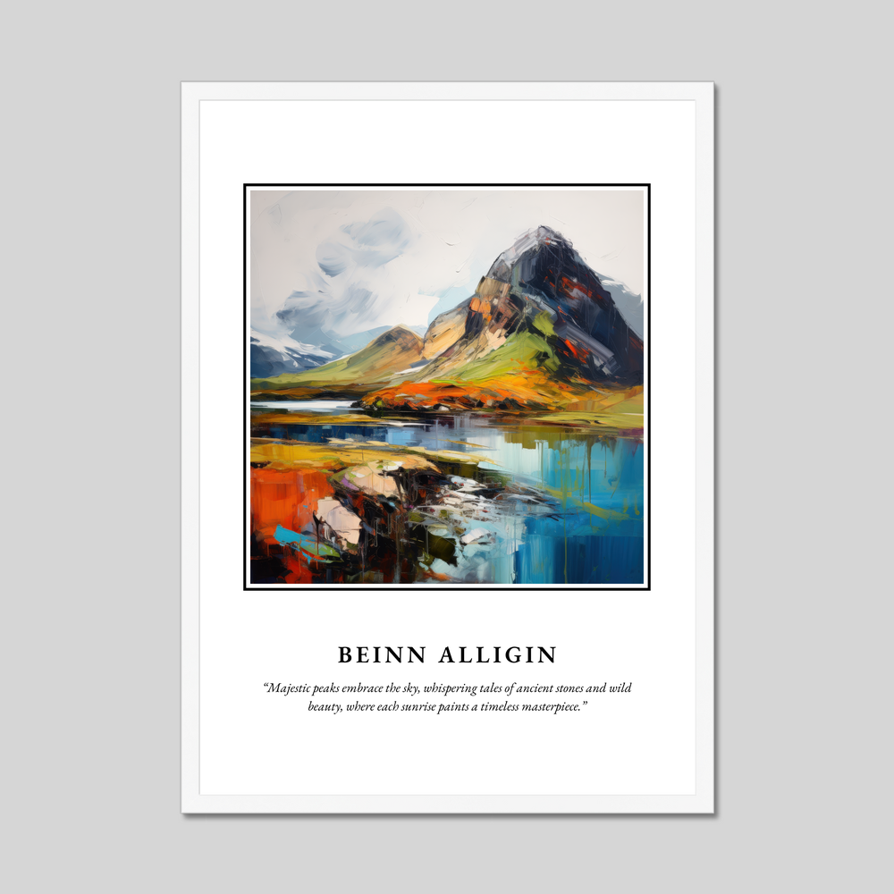 Poster in a white frame