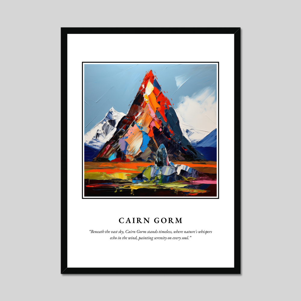 Poster in a black frame