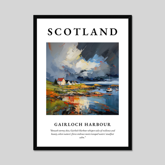 Poster of Gairloch Harbour, Scotland.