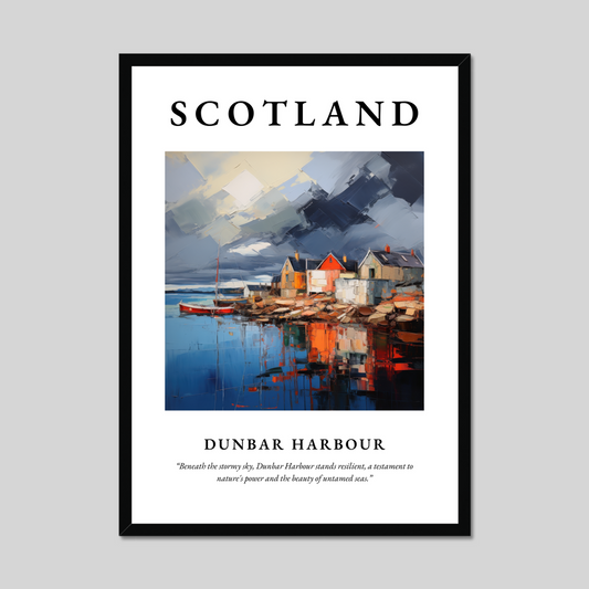 Poster of Dunbar Harbour, Scotland.