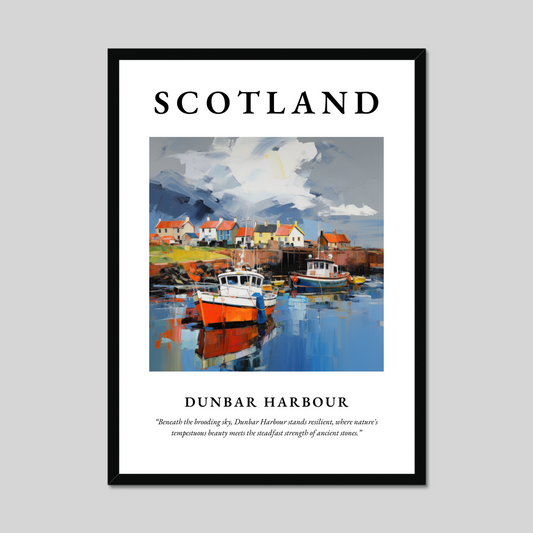 Poster of Dunbar Harbour, Scotland.