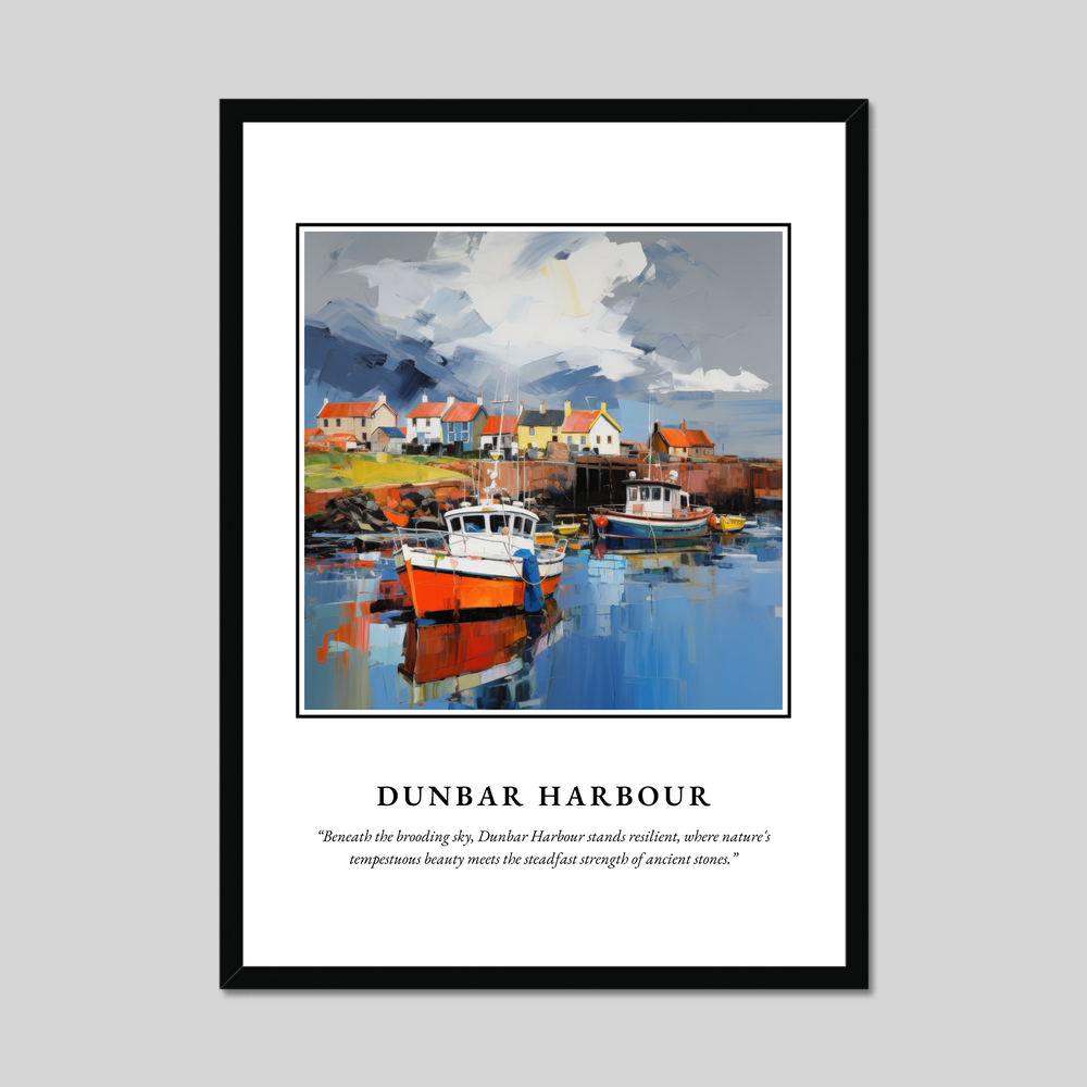 Poster in a black frame