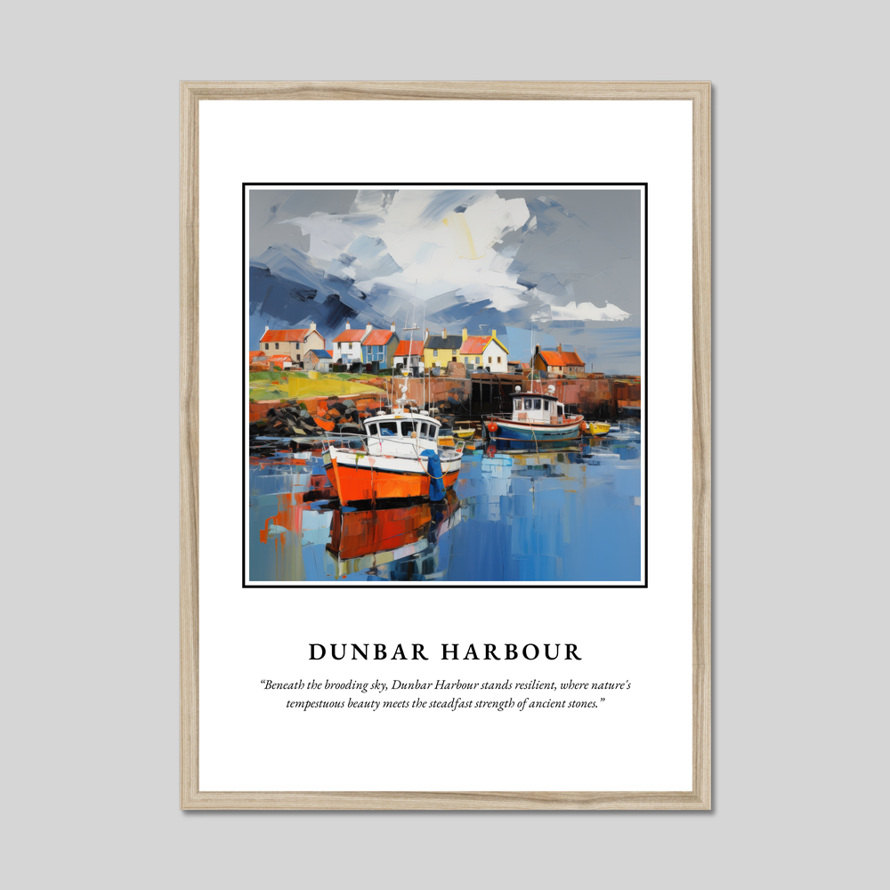 Poster in a natural frame