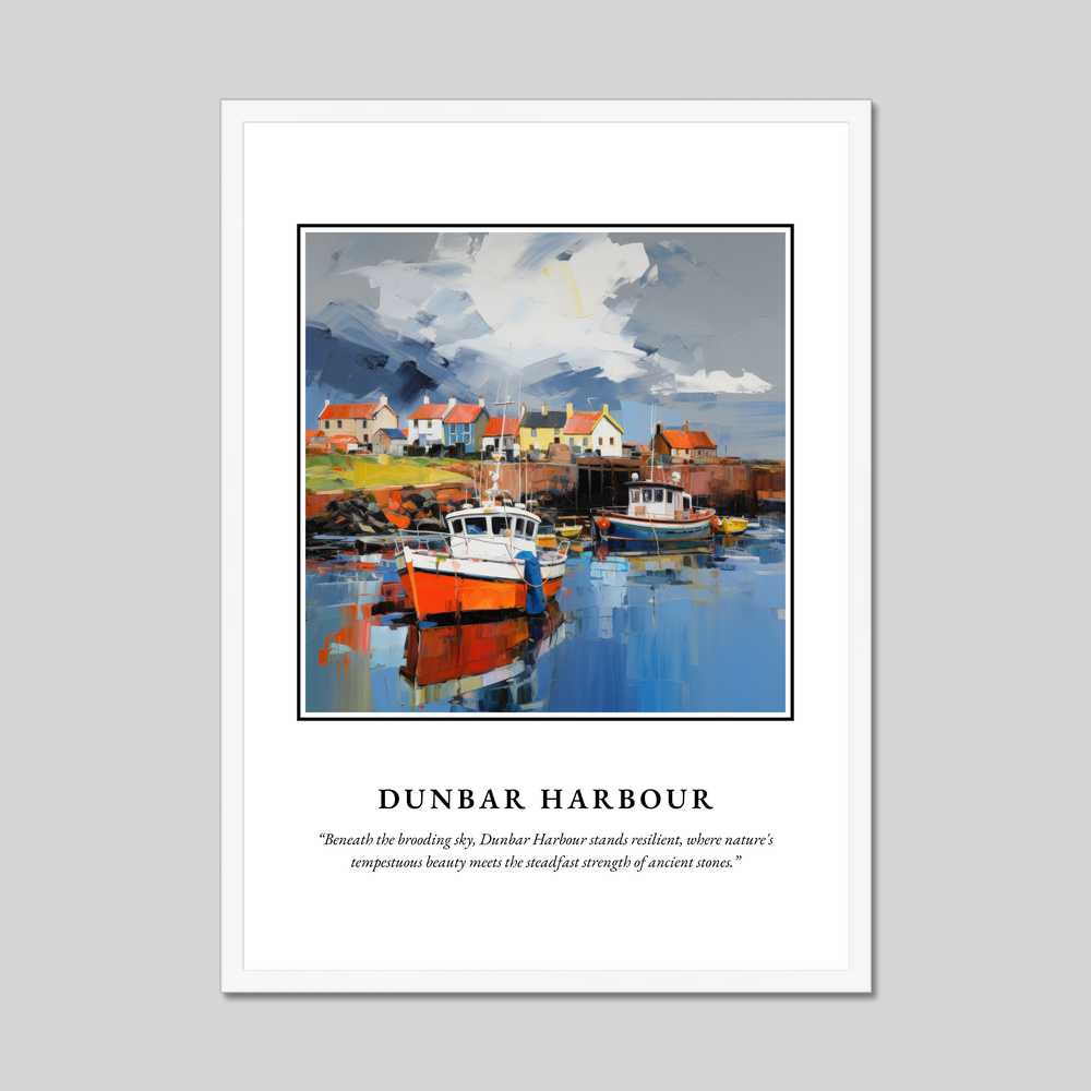 Poster in a white frame