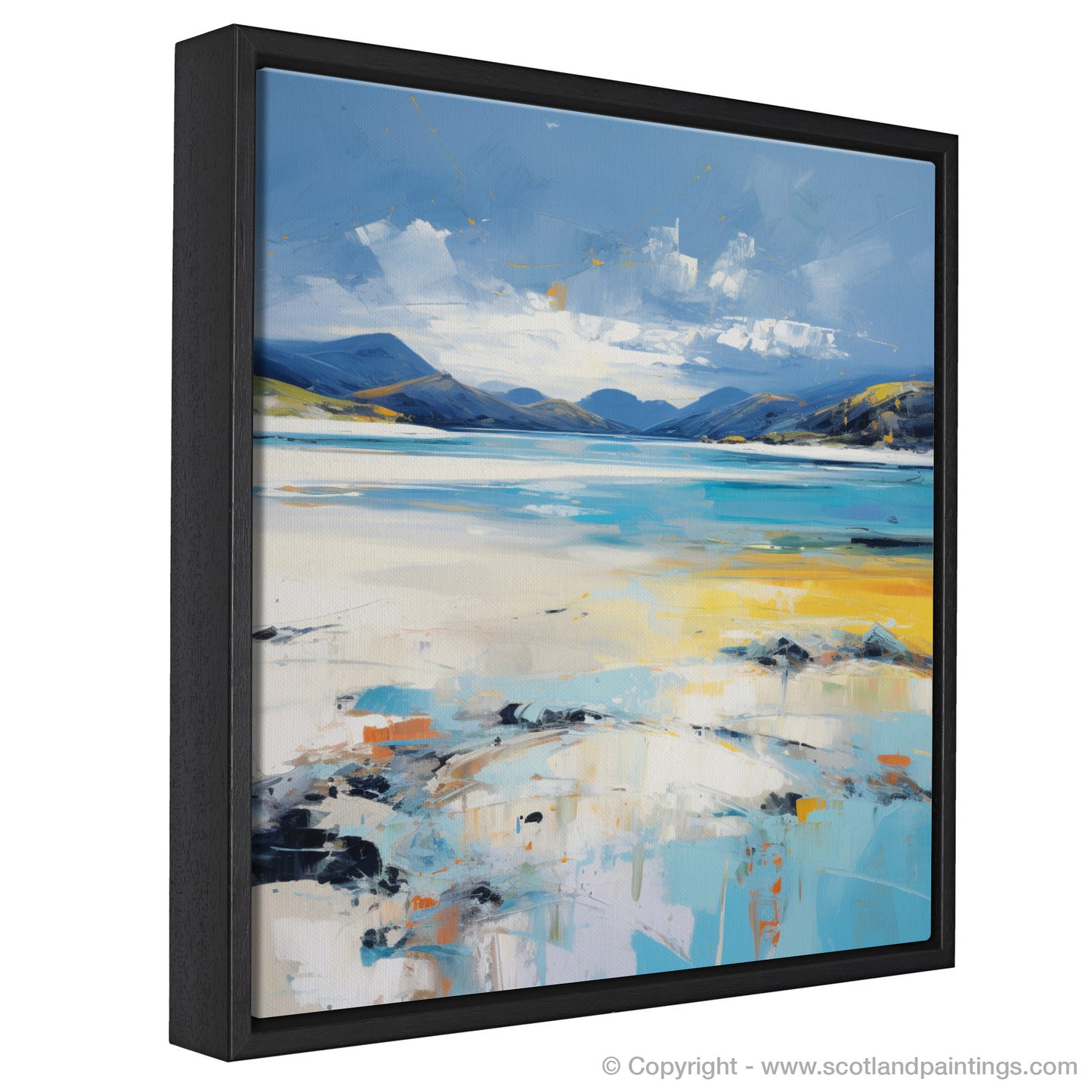 Painting and Art Print of Luskentyre Sands, Isle of Lewis. Emotive Horizons: Luskentyre Sands Unleashed.