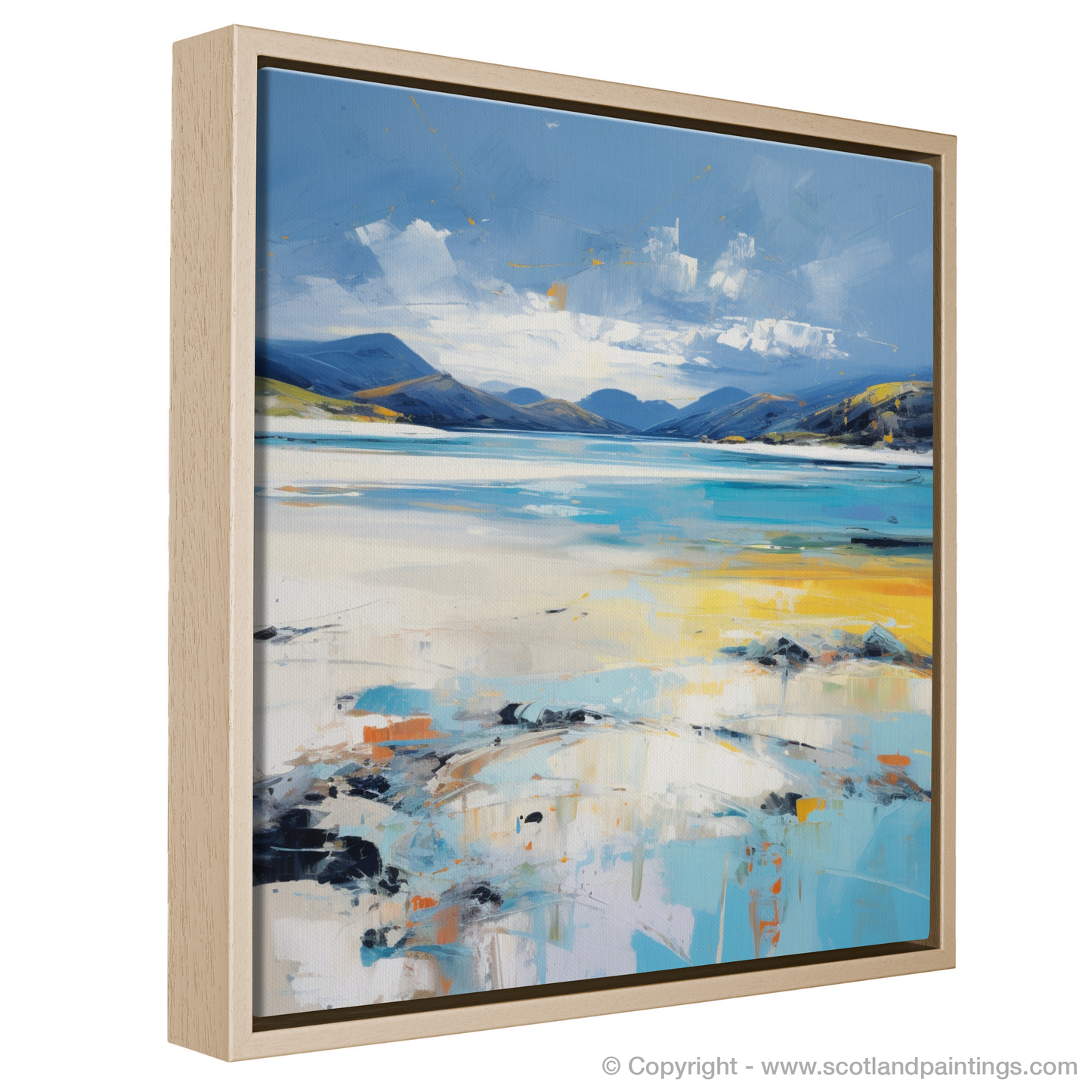 Painting and Art Print of Luskentyre Sands, Isle of Lewis. Emotive Horizons: Luskentyre Sands Unleashed.