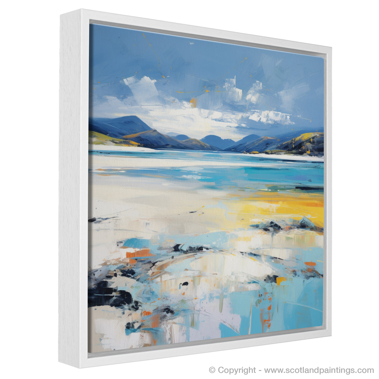 Painting and Art Print of Luskentyre Sands, Isle of Lewis. Emotive Horizons: Luskentyre Sands Unleashed.