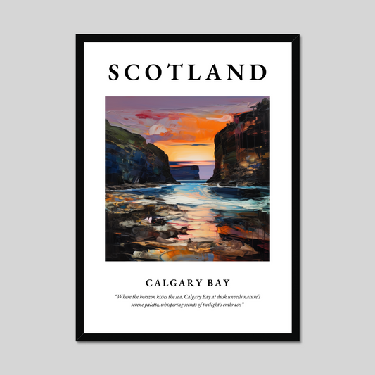 Poster of Calgary Bay, Scotland.