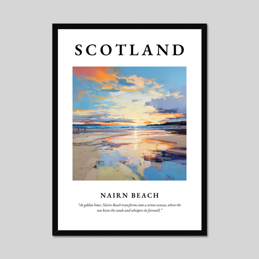 Poster of Nairn Beach, Scotland.
