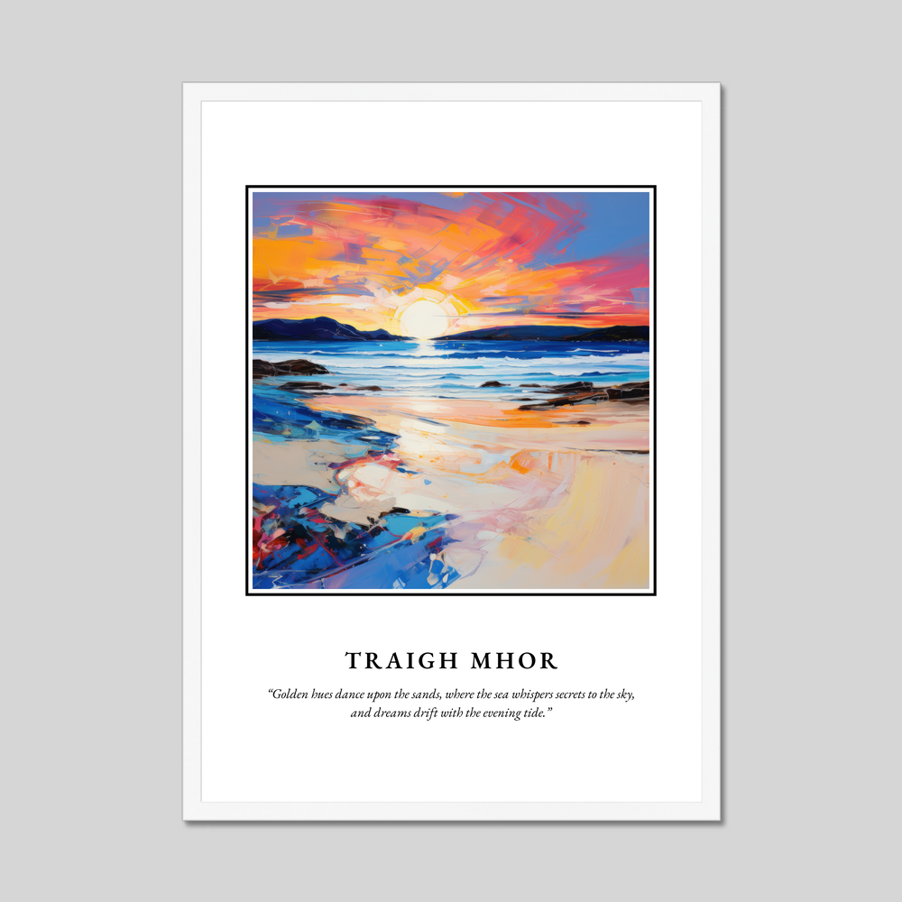 Poster in a white frame