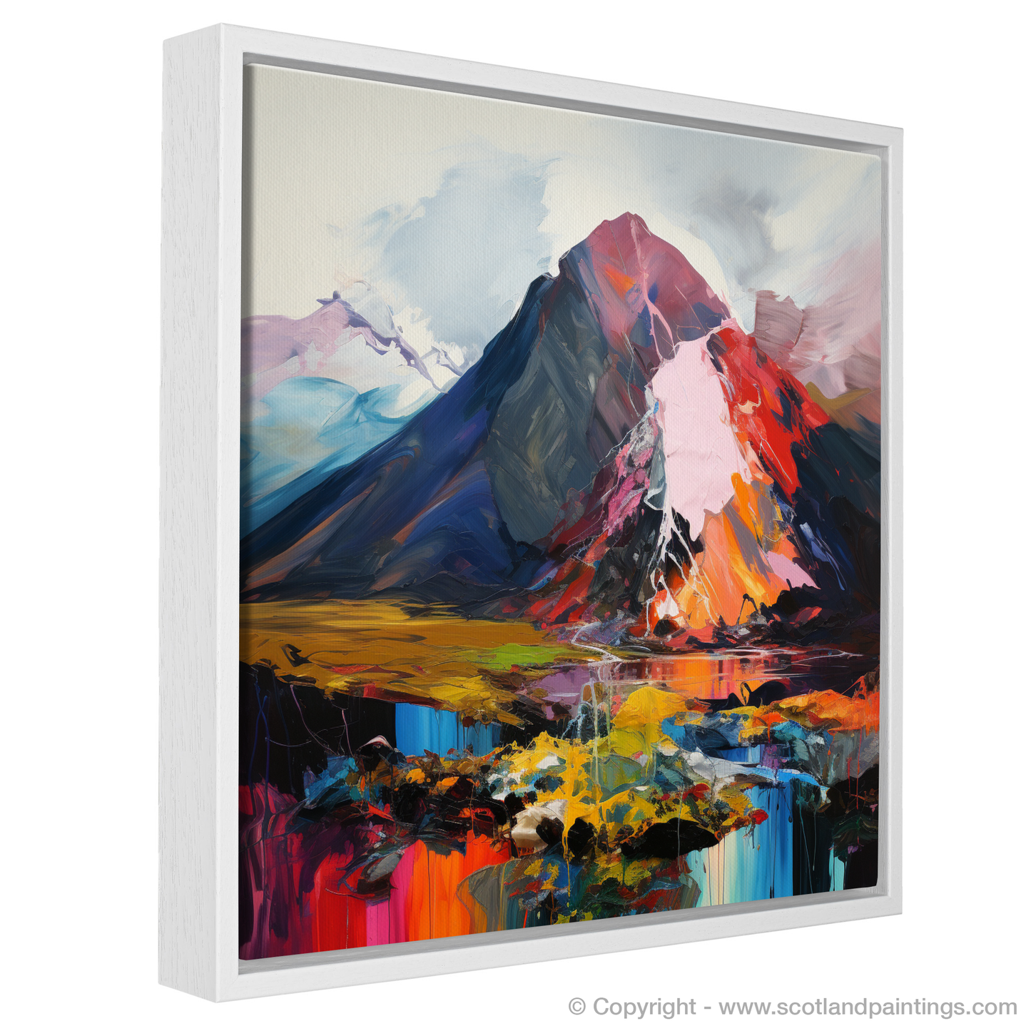 Painting and Art Print of Ben Nevis. Expressionist Tribute to Ben Nevis.