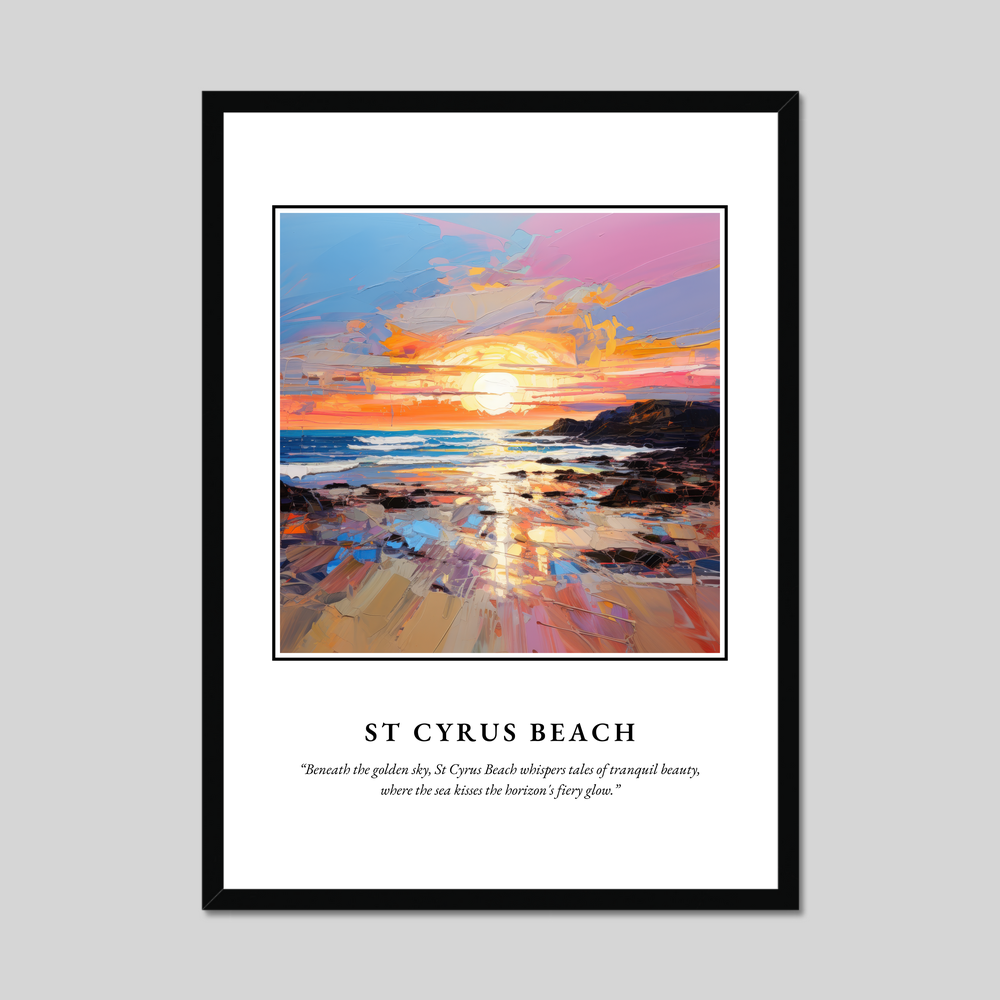 Poster in a black frame