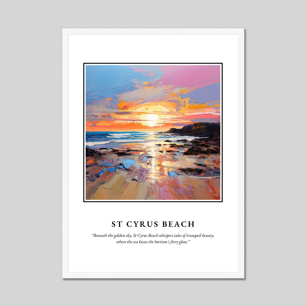 Poster in a white frame