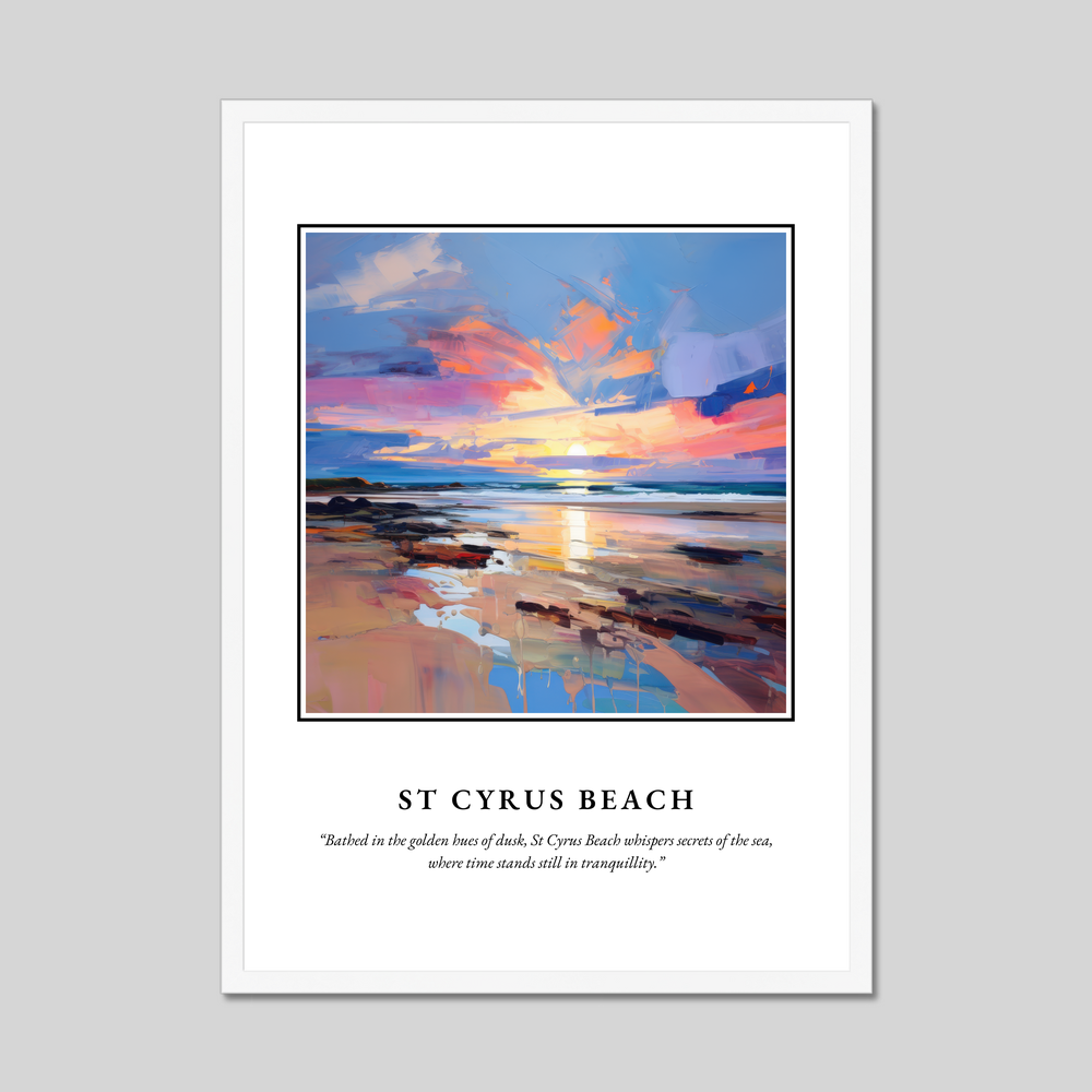 Poster in a white frame