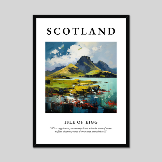 Poster of Isle of Eigg, Scotland.