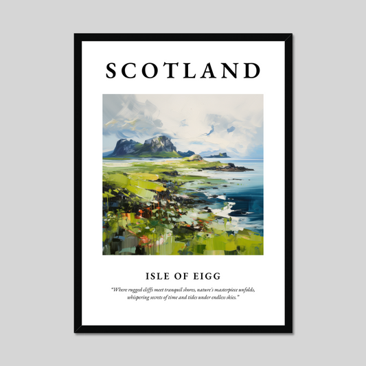 Poster of Isle of Eigg, Scotland.