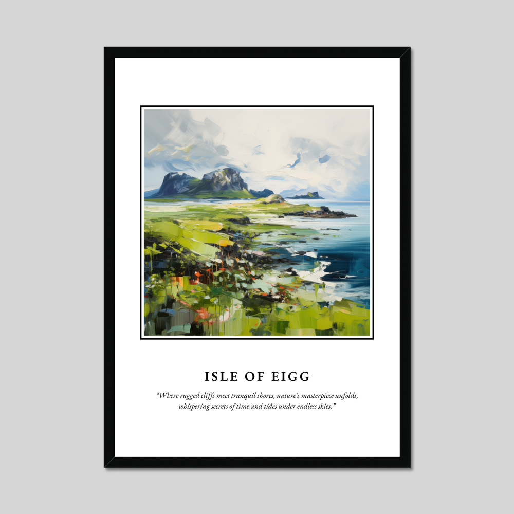 Poster in a black frame