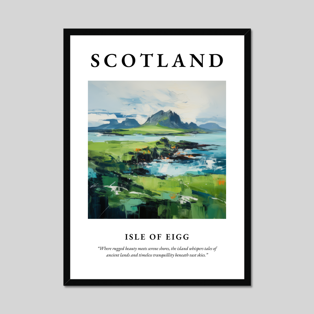 Poster of Isle of Eigg, Scotland.