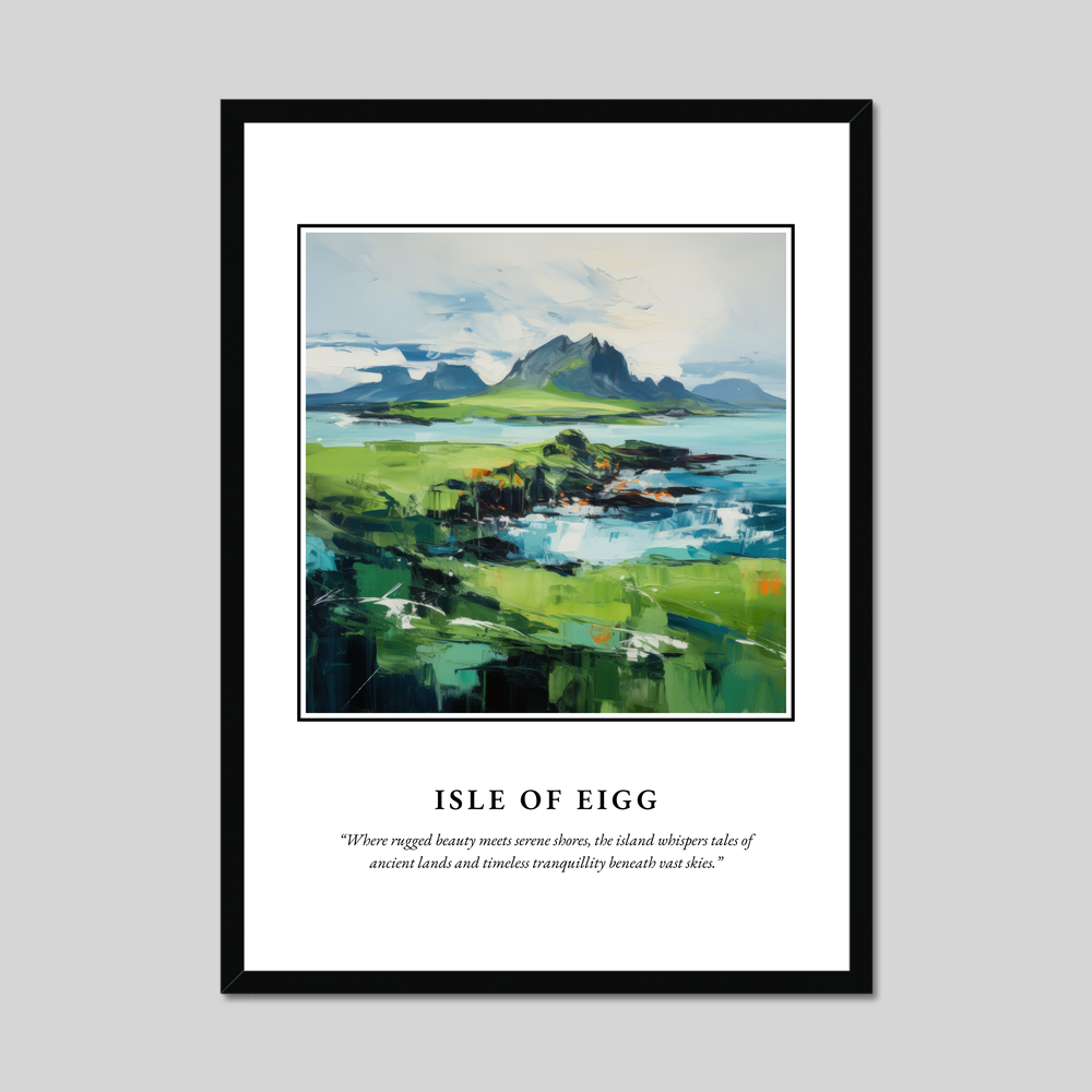 Poster in a black frame