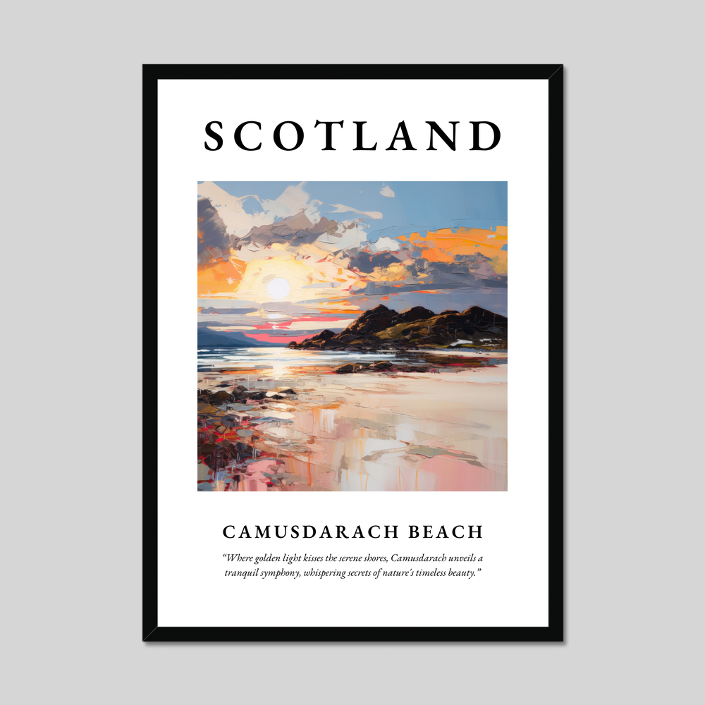 Poster of Camusdarach Beach, Scotland.