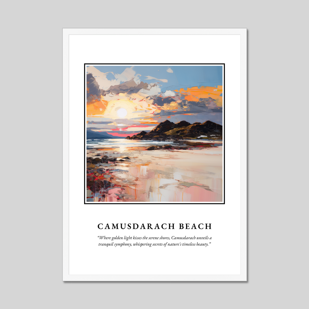 Poster in a white frame