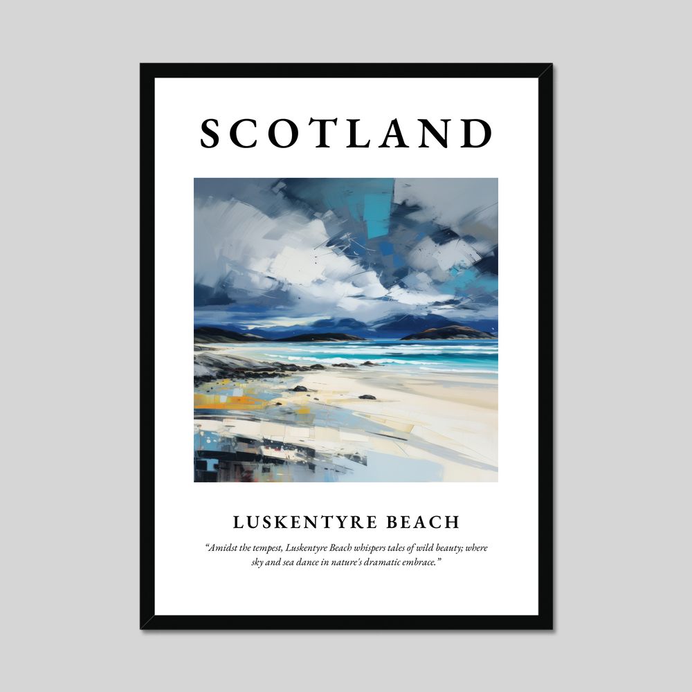 Poster of Luskentyre Beach, Scotland.