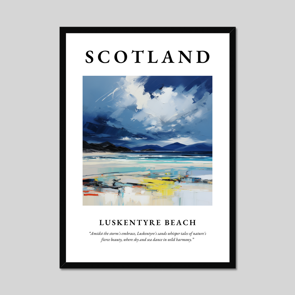Poster of Luskentyre Beach, Scotland.