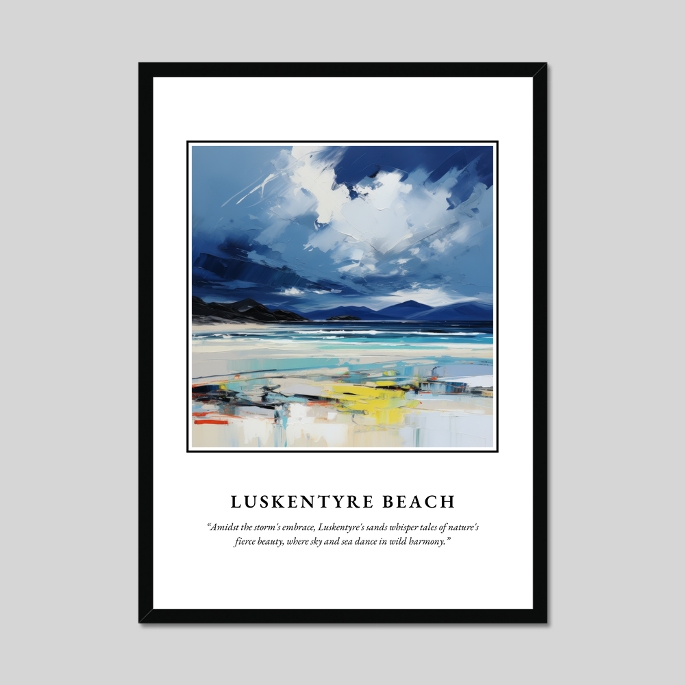 Poster in a black frame