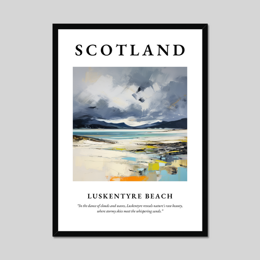 Poster of Luskentyre Beach, Scotland.