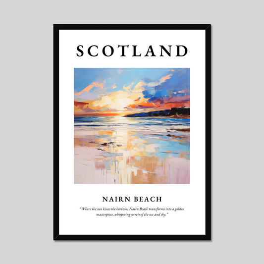 Poster of Nairn Beach, Scotland.