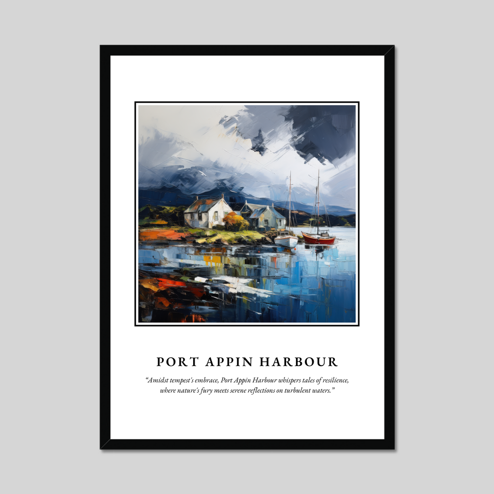 Poster in a black frame