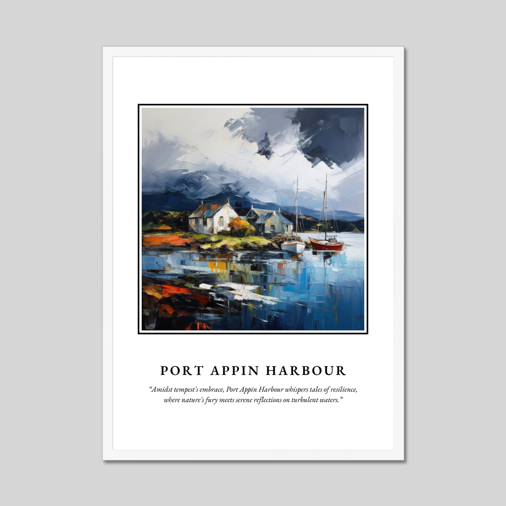 Poster in a white frame