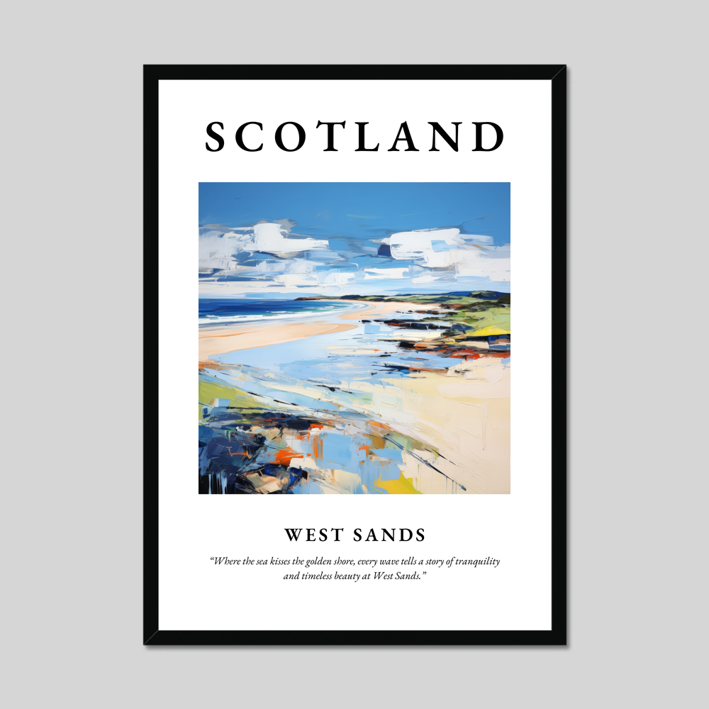 Poster of West Sands, Scotland.