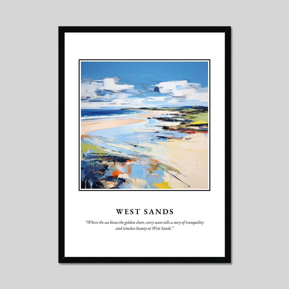 Poster in a black frame