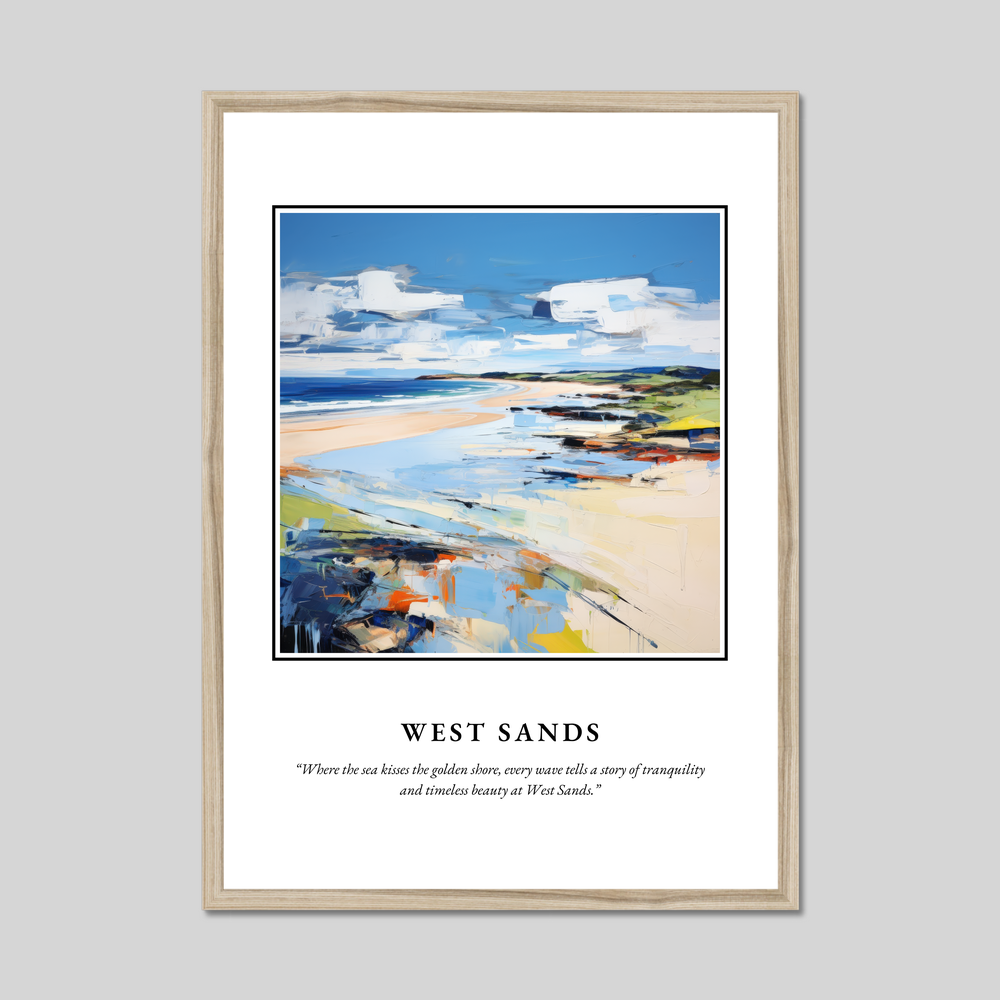 Poster in a natural frame