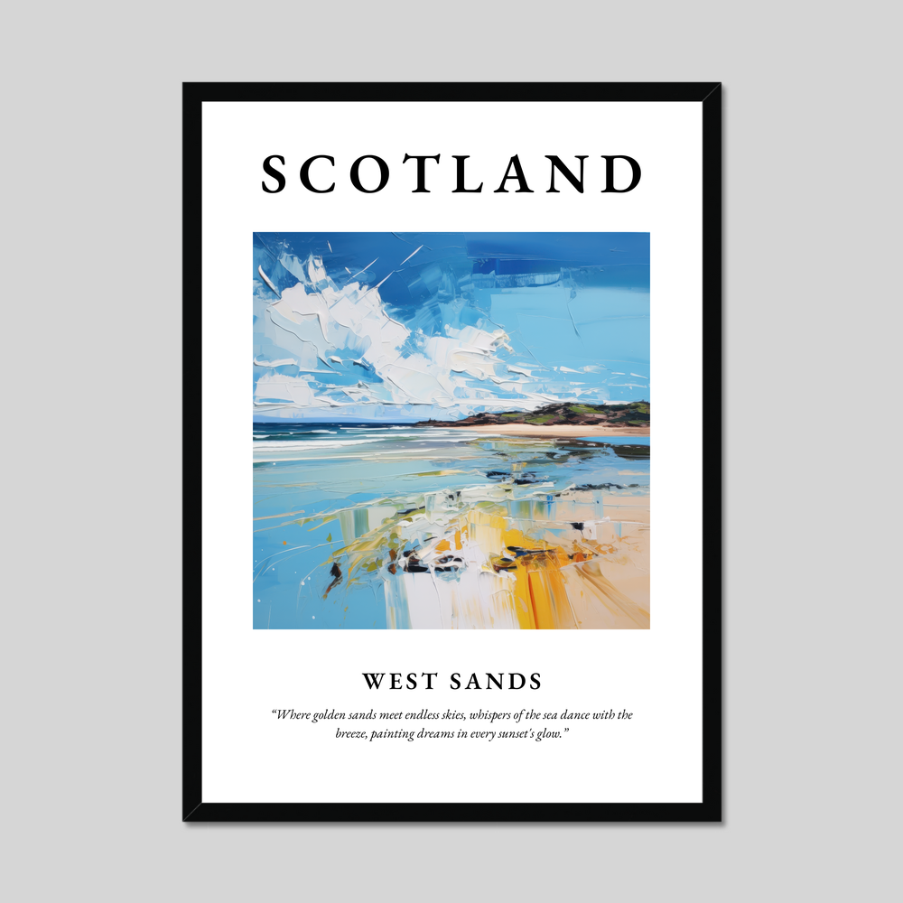 Poster of West Sands, Scotland.