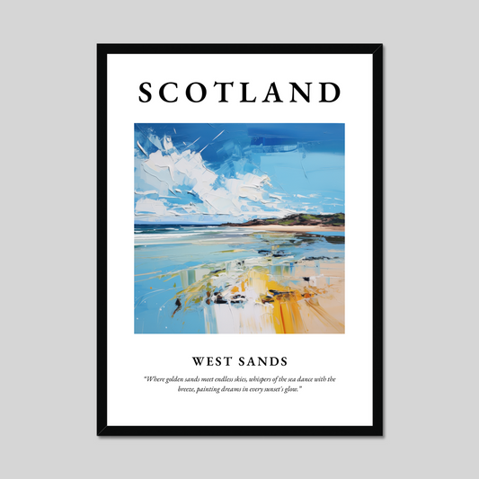 Poster of West Sands, Scotland.