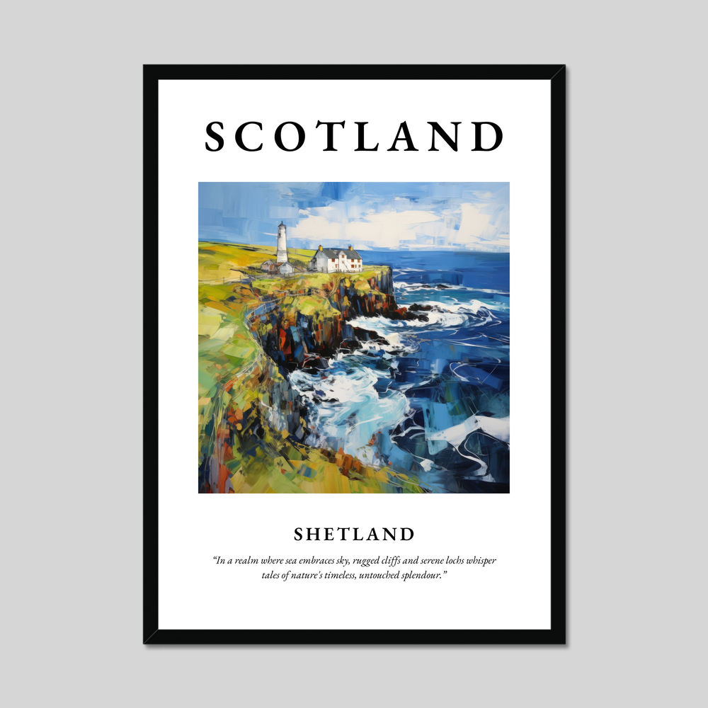 Poster of Shetland, Scotland.