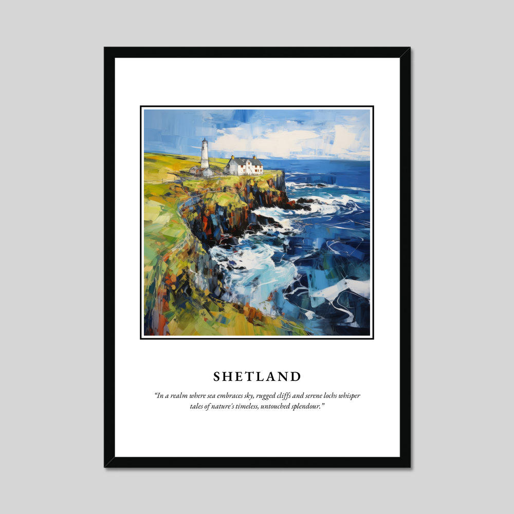 Poster in a black frame