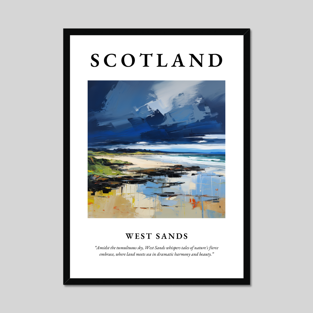 Poster of West Sands, Scotland.