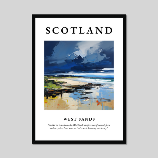 Poster of West Sands, Scotland.