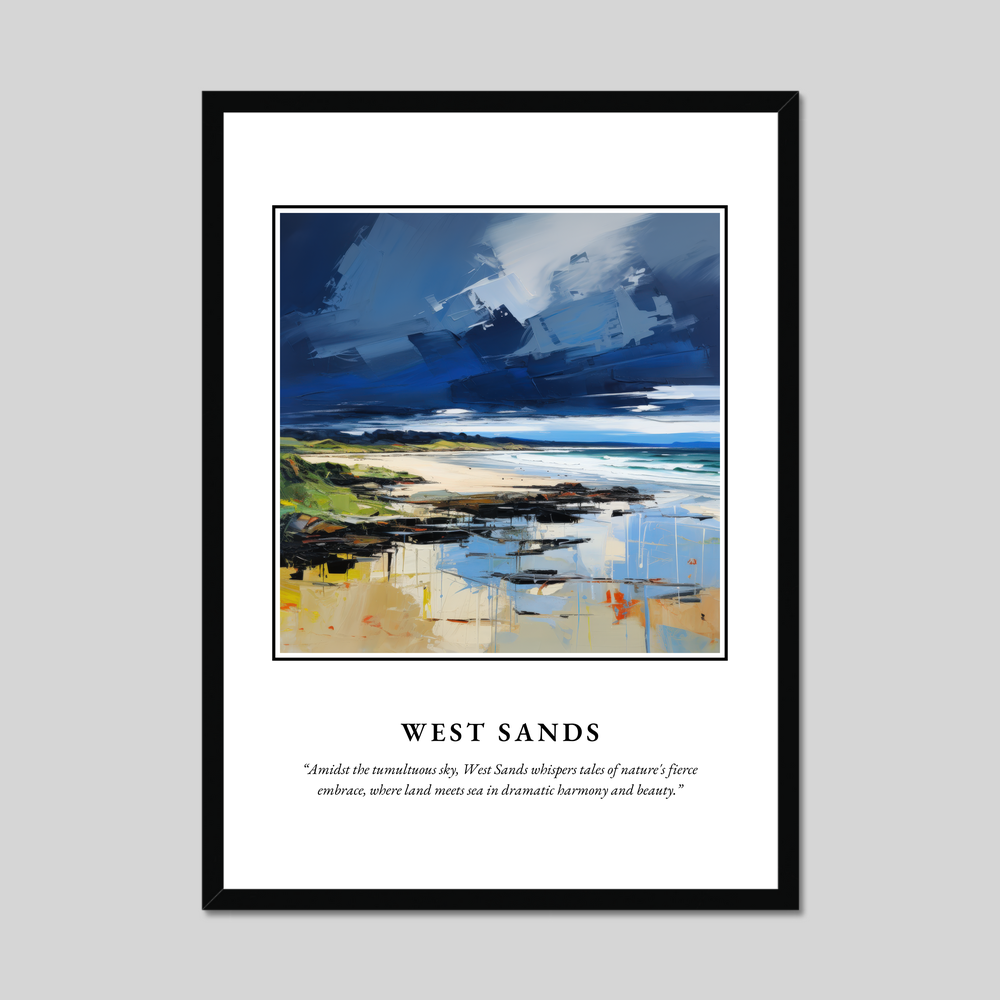 Poster in a black frame