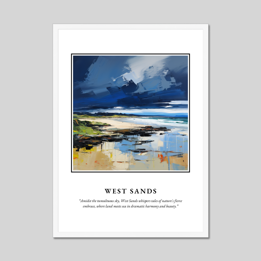 Poster in a white frame