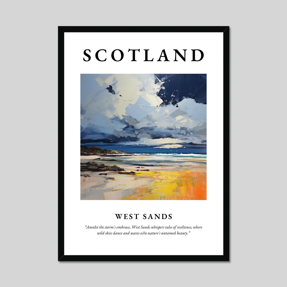 Poster of West Sands, Scotland.