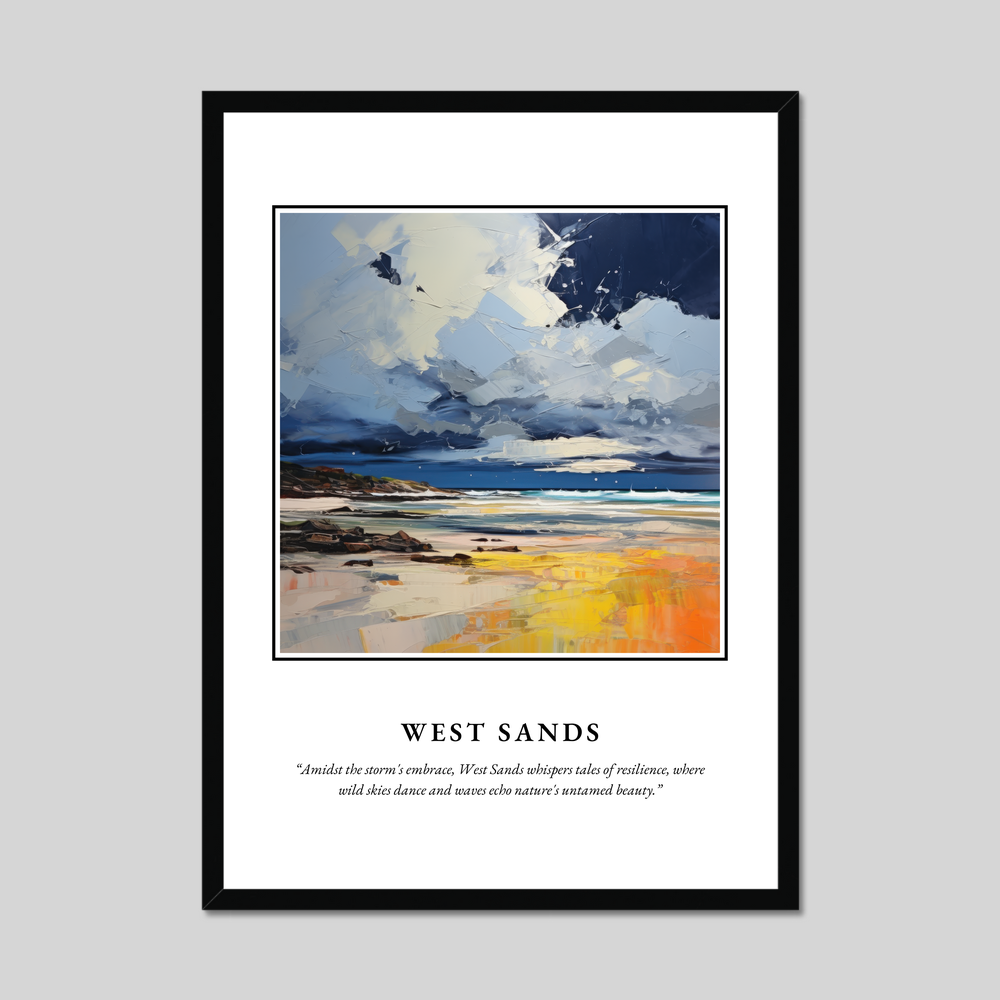 Poster in a black frame