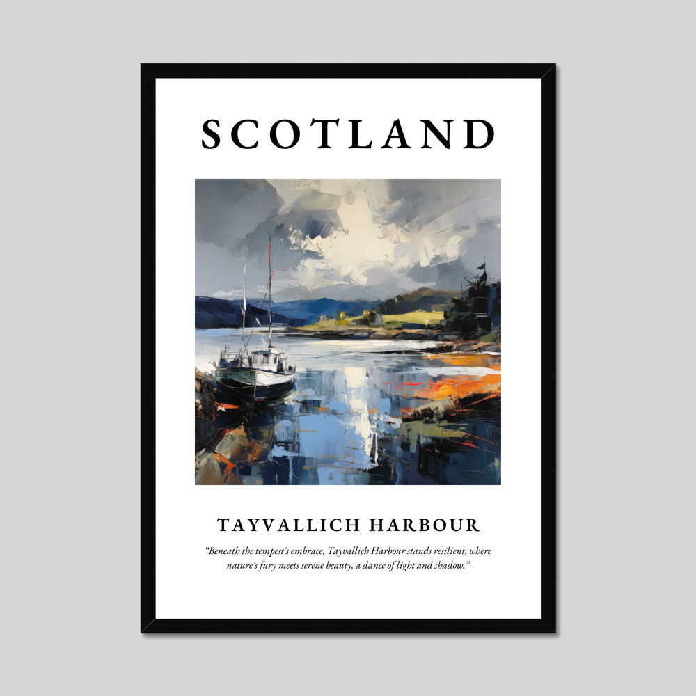 Poster of Tayvallich Harbour, Scotland.