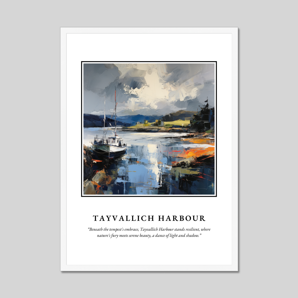 Poster in a white frame