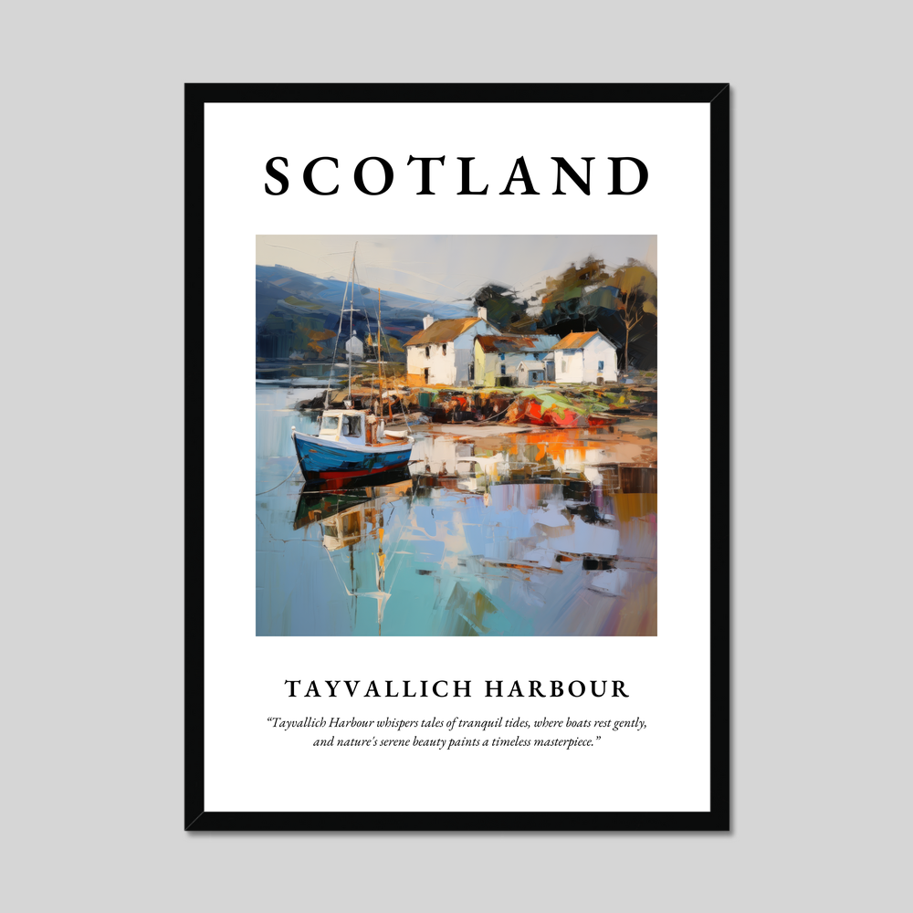 Poster of Tayvallich Harbour, Scotland.