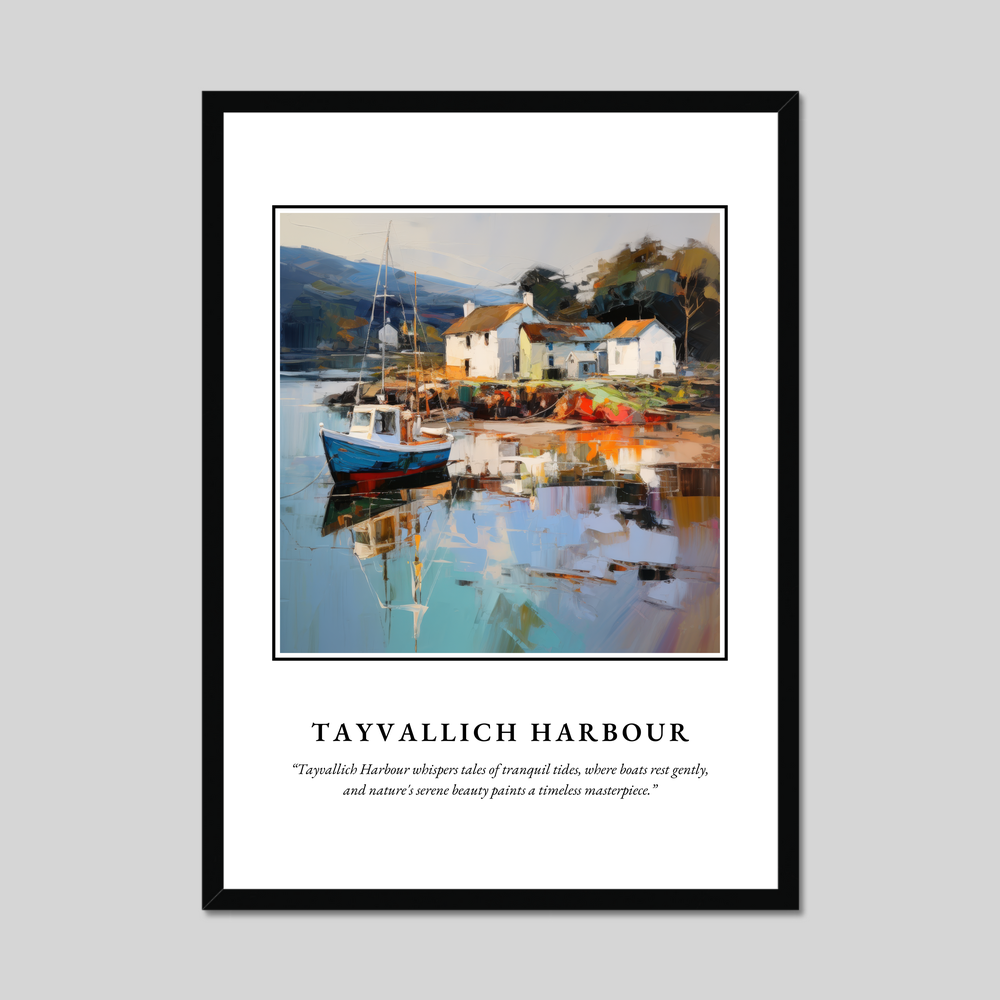 Poster in a black frame