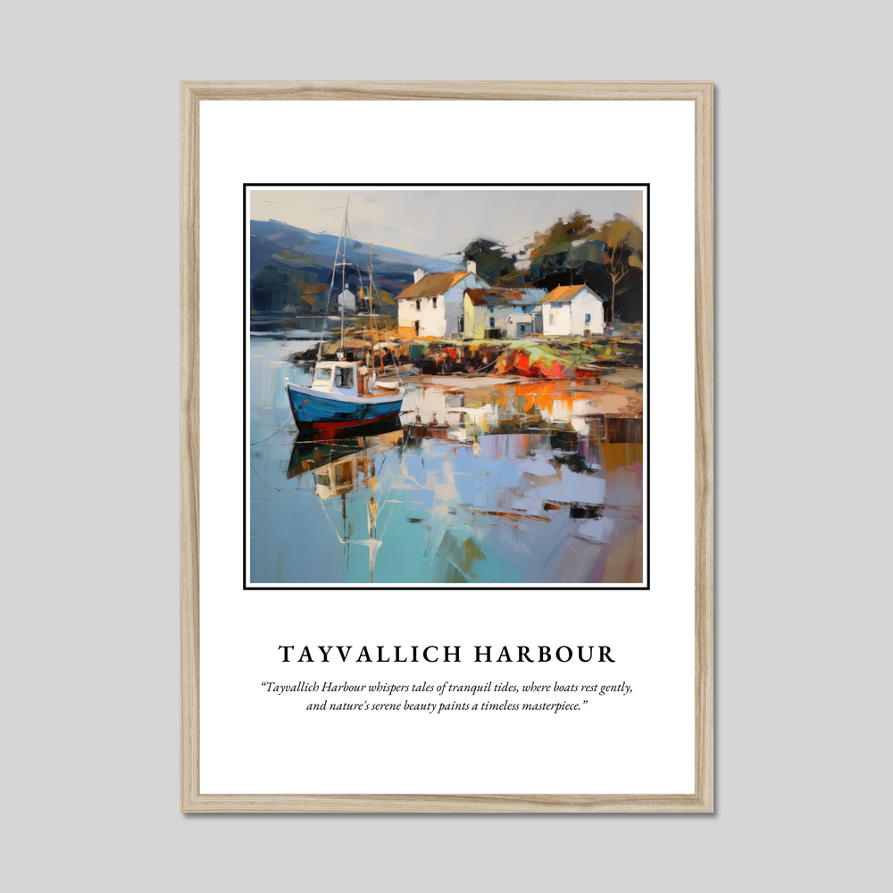 Poster in a natural frame